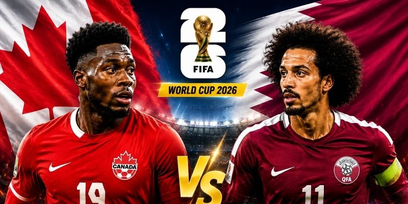 Canada vs Qatar cùng sở hữu 1 điểm trong tay