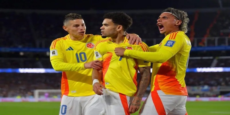 Đội hình xuất phát giữa Colombia vs Jordan